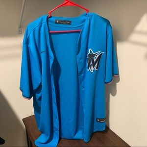 Nike Miami Marlins blue training jersey